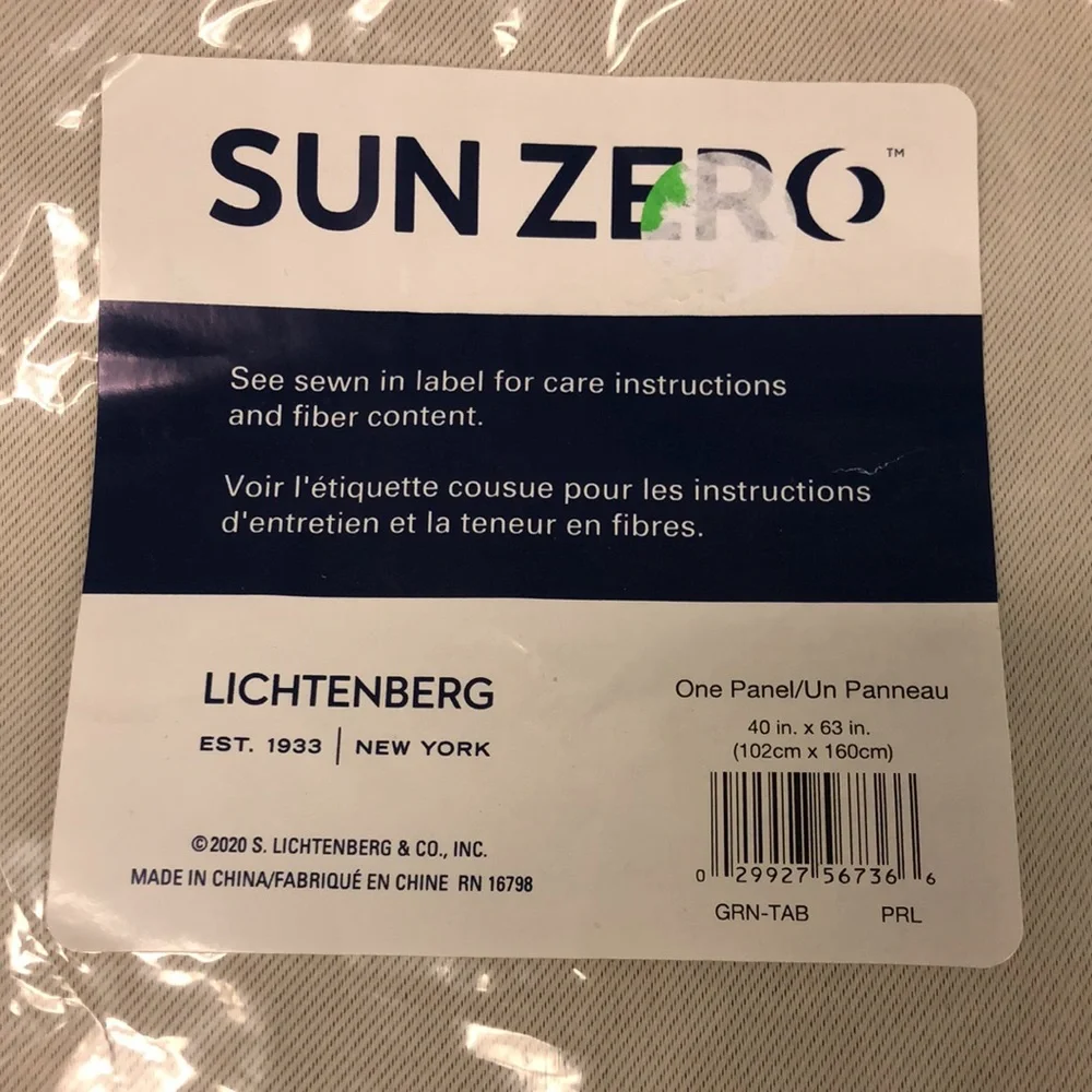 Lot of‎ 3 window Sun Zero Kenneth Energy Saving Curtain Panel 40
